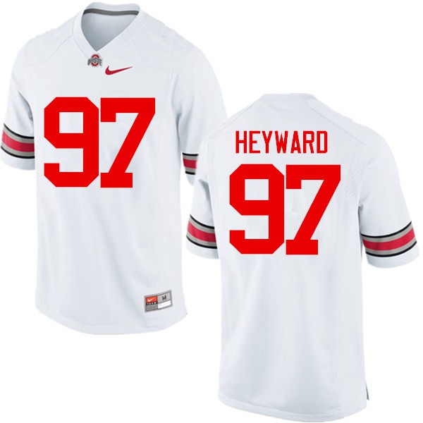 Ohio State Buckeyes #97 Cameron Heyward Men Player Jersey White OSU76025